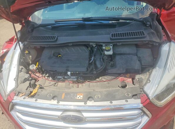 1FMCU0JD4HUA48359 2017 FORD ESCAPE Maroon Widok komory silnika
