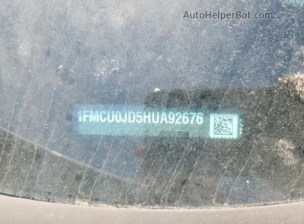 1FMCU0JD5HUA92676 2017 FORD ESCAPE White Widok wnętrza 360 stopni