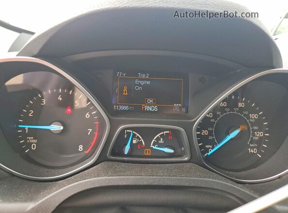 1FMCU0JD6HUB06102 2017 FORD ESCAPE Beige Widok zestawu wskaźników