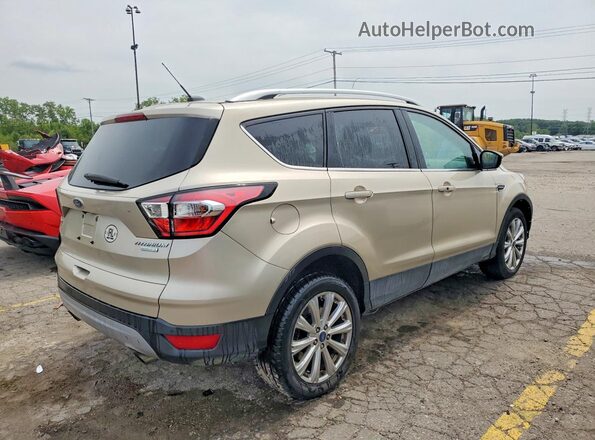 1FMCU0JD8HUC64358 2017 FORD ESCAPE Gold Rear right