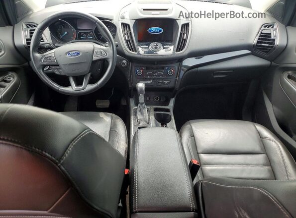 1FMCU0JD8HUC64358 2017 FORD ESCAPE Gold Dashboard view