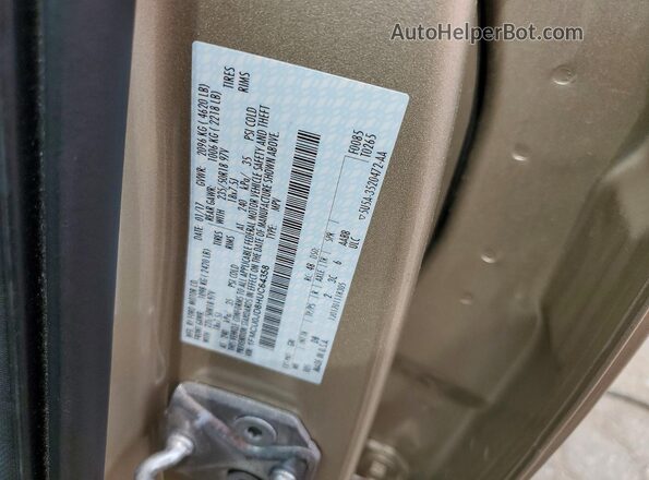1FMCU0JD8HUC64358 2017 FORD ESCAPE Gold VIN sticker view