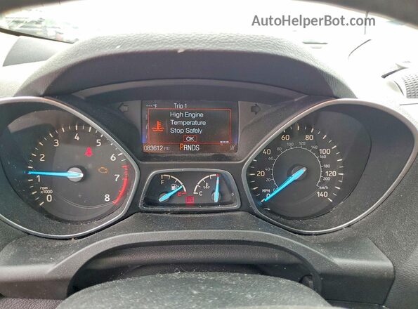 1FMCU0JD8HUC64358 2017 FORD ESCAPE Gold Instrument cluster view