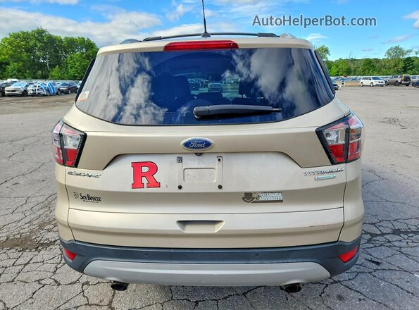 1FMCU0JD9HUD90373 2017 FORD ESCAPE Beige Вид ззаду
