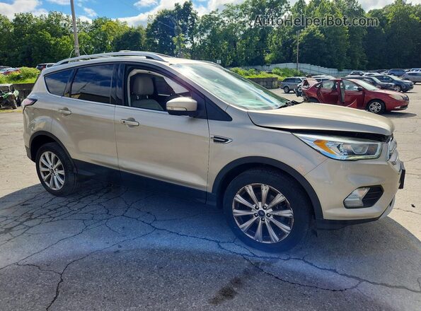 1FMCU0JD9HUD90373 2017 FORD ESCAPE Beige Передня права чверть