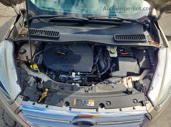 1FMCU0JD9HUD90373 2017 FORD ESCAPE Beige Вид підкапотного простору
