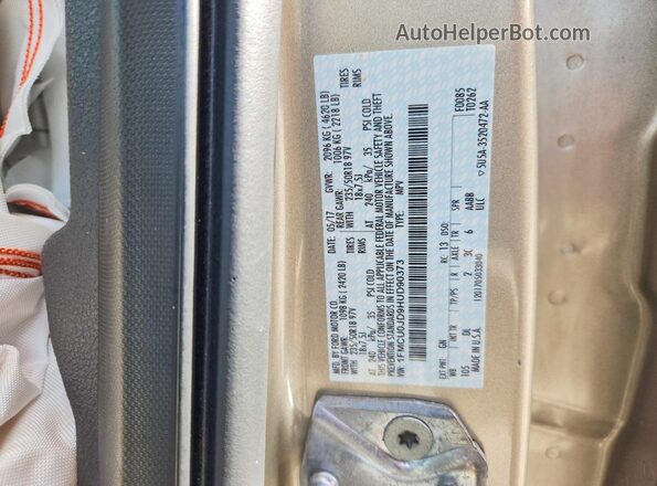 1FMCU0JD9HUD90373 2017 FORD ESCAPE Beige Вид наклейки з VIN-кодом