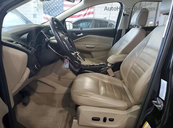 1FMCU0JX5GUB20436 2016 FORD ESCAPE Black Widok wnętrza z przodu