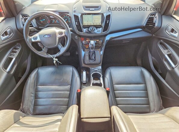 1FMCU0JX5GUB79650 2016 FORD ESCAPE Красный Вид панели приборов