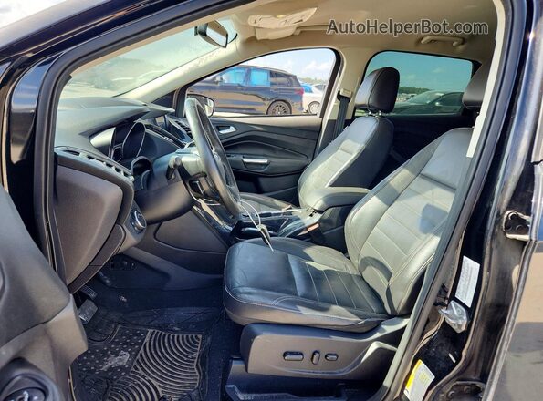 1FMCU0JX8GUB23069 2016 FORD ESCAPE Black Вид салону спереду