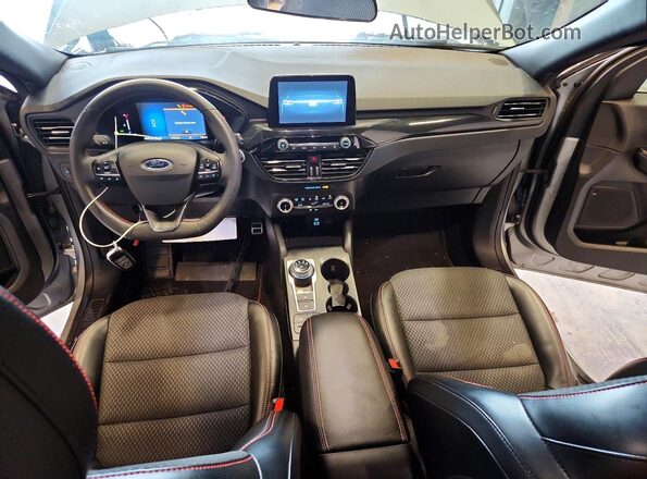 1FMCU0MN1PUA12535 2023 FORD ESCAPE Silver Dashboard view