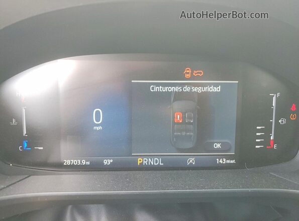 1FMCU0MN2RUA38970 2024 FORD ESCAPE Silver Вид щитка приладів