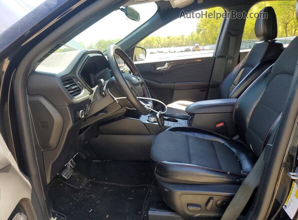 1FMCU0MN4PUA01609 2023 FORD ESCAPE Black Widok wnętrza z przodu