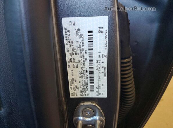 1FMCU0MN4RUB45888 2024 FORD ESCAPE Gray Vista de la etiqueta del VIN