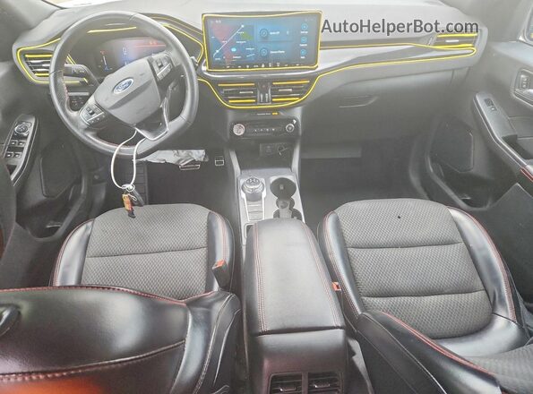 1FMCU0MN7PUA38220 2023 FORD ESCAPE White Widok deski rozdzielczej