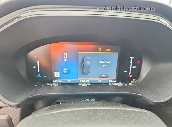 1FMCU0MN9SUB64507 2025 FORD ESCAPE Blue Instrument cluster view