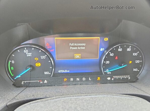 1FMCU9BZ0NUA61569 2022 FORD ESCAPE White Instrument cluster view