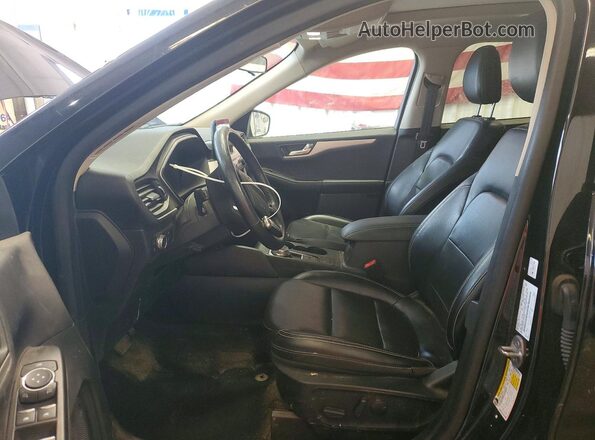 1FMCU9BZ1LUC03506 2020 FORD ESCAPE Black წინა სალონის ხედი
