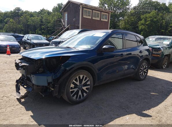 1FMCU9BZ1LUC54634 2020 FORD ESCAPE Blue Առջևի ձախ երեք քառորդ տեսարան
