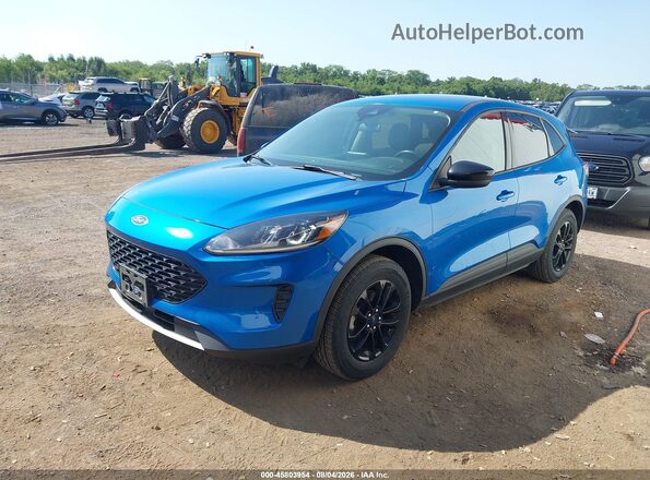 1FMCU9BZ5LUB16322 2020 FORD ESCAPE Blue წინა მარცხენა ხედი სამი მეოთხედიდან