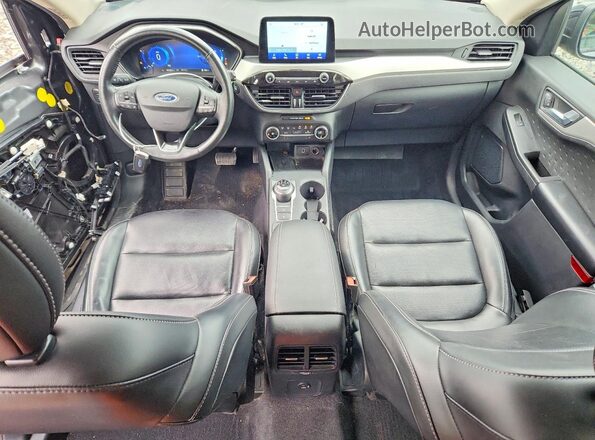 1FMCU9BZ6LUB46560 2020 FORD ESCAPE Gray Вид панелі приладів