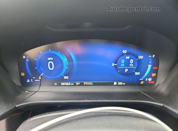 1FMCU9BZ6LUB46560 2020 FORD ESCAPE Gray Вид щитка приладів