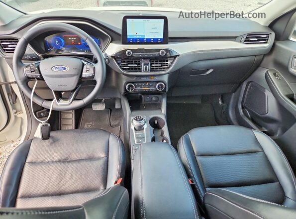 1FMCU9CZXNUA09185 2022 FORD ESCAPE White წინა პანელის ხედი