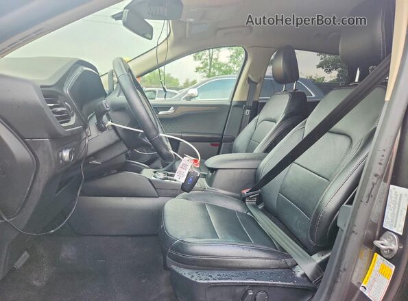 1FMCU9DZ3LUB12492 2020 FORD ESCAPE Gray წინა სალონის ხედი