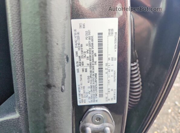 1FMCU9DZ3LUB12492 2020 FORD ESCAPE Gray VIN კოდის სტიკერის ხედი