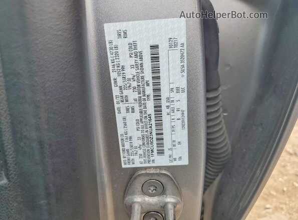 1FMCU9DZ3NUA21645 2022 FORD ESCAPE Gray Widok naklejki z numerem VIN