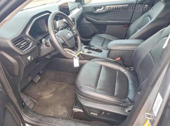 1FMCU9DZ3NUA21645 2022 FORD ESCAPE Gray Widok wnętrza z przodu