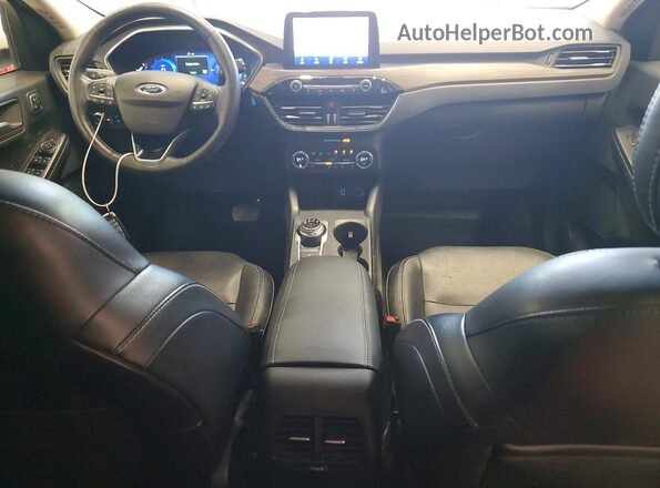 1FMCU9DZ4LUA63724 2020 FORD ESCAPE Белый Вид панели приборов