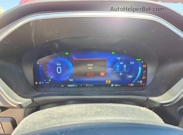 1FMCU9DZ6LUB24653 2020 FORD ESCAPE Red Instrument cluster view