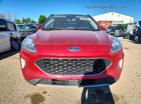 1FMCU9DZ7LUB76633 2020 FORD ESCAPE Burgundy წინა ხედი