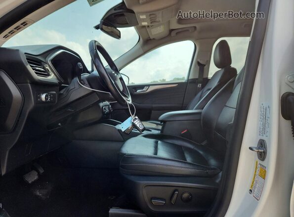 1FMCU9DZ9MUB20405 2021 FORD ESCAPE White Widok wnętrza z przodu