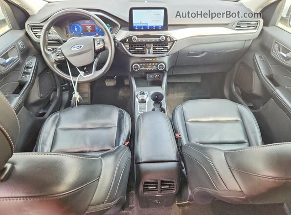 1FMCU9DZ9MUB20405 2021 FORD ESCAPE White Widok deski rozdzielczej