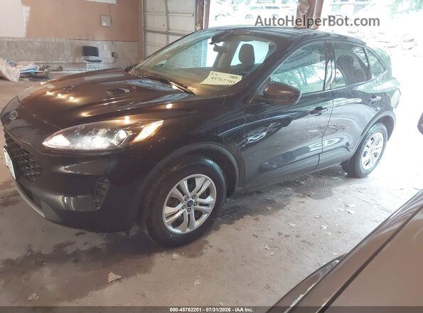 1FMCU9F61MUA73714 2021 FORD ESCAPE Black Առջևի ձախ երեք քառորդ տեսարան