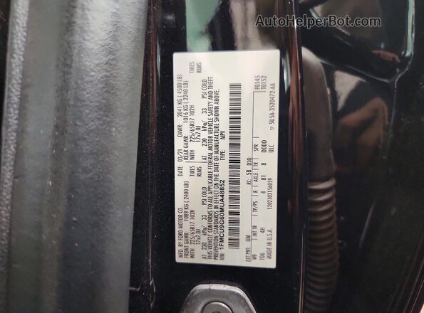 1FMCU9G60MUA48852 2021 FORD ESCAPE Black Engine compartment view