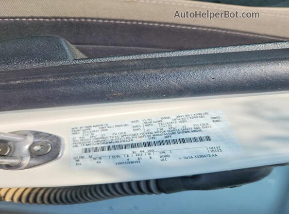 1FMCU9G60MUB29320 2021 FORD ESCAPE Белый Вид наклейки с VIN-кодом