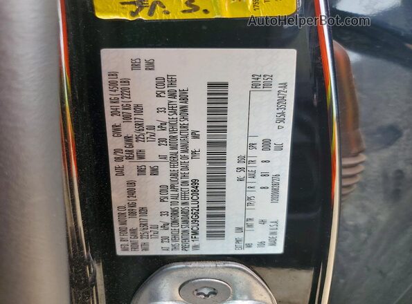 1FMCU9G62LUC08499 2020 FORD ESCAPE Black Вид підкапотного простору