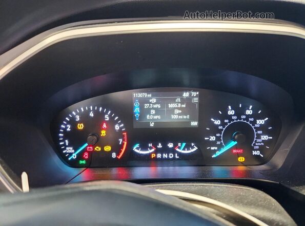 1FMCU9G62LUC23276 2020 FORD ESCAPE Gray Instrument cluster view