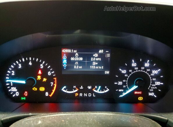 1FMCU9G63NUA64867 2022 FORD ESCAPE Black Widok zestawu wskaźników