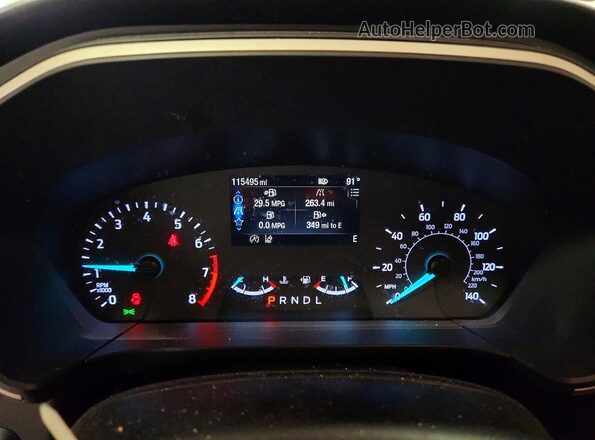 1FMCU9G63NUB33119 2022 FORD ESCAPE Silver Instrument cluster view
