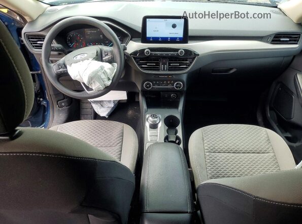 1FMCU9G65LUC14104 2020 FORD ESCAPE Blue Вид панелі приладів