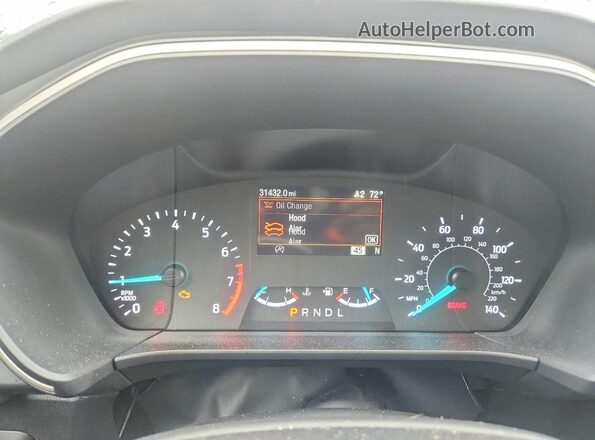1FMCU9G65NUB93614 2022 FORD ESCAPE Gray Widok zestawu wskaźników