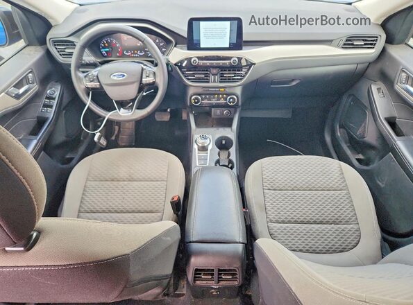 1FMCU9G66MUA21140 2021 FORD ESCAPE Blue Dashboard view