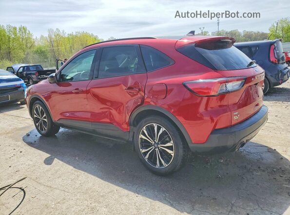 1FMCU9G66MUB30195 2021 FORD ESCAPE Red Rear left