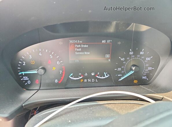 1FMCU9G67LUB65066 2020 FORD ESCAPE Синий Вид щитка приборов