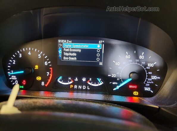 1FMCU9G67LUC16128 2020 FORD ESCAPE Green Widok zestawu wskaźników