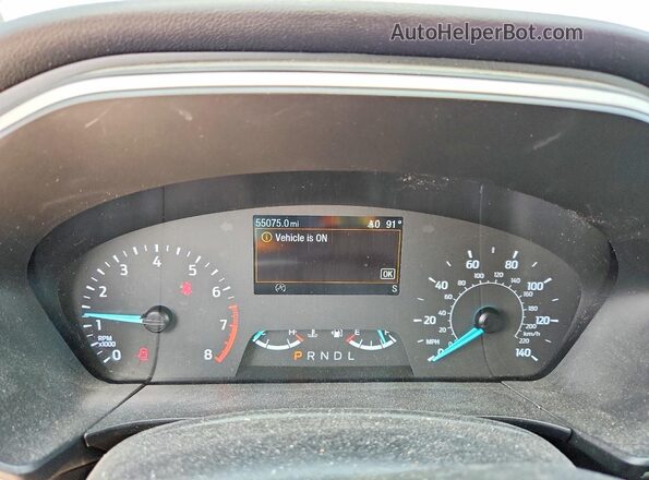 1FMCU9G68NUB96989 2022 FORD ESCAPE Gray Instrument cluster view